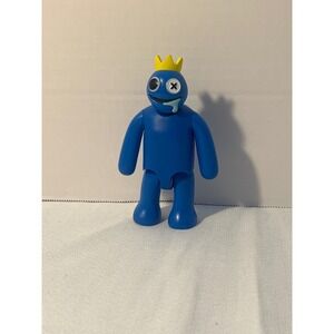 Blue Monster King Figure Character Toy Collectible Crown Drooling
